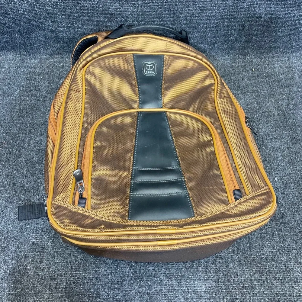 Tumi T-Tech 55381CP Bronze Ballistic Nylon Travel Bag Forsyth Laptop Backpack‎